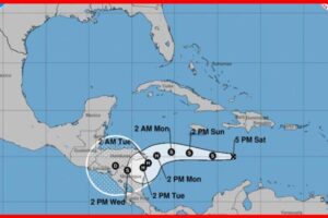 Depresión tropical Eta en Centroamérica