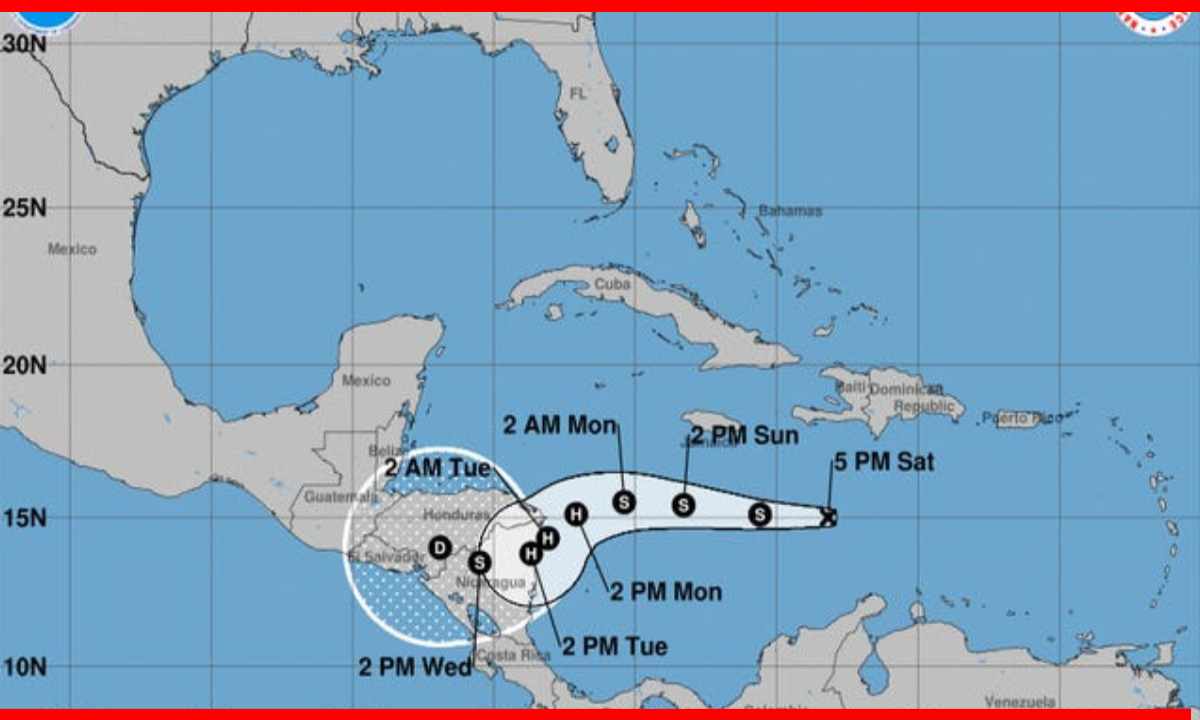 Depresión tropical Eta en Centroamérica