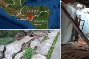 Falla geológica en Tegucigalpa, El Reparto, Honduras