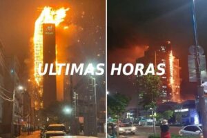 Incendio en Edificio Corea del Sur