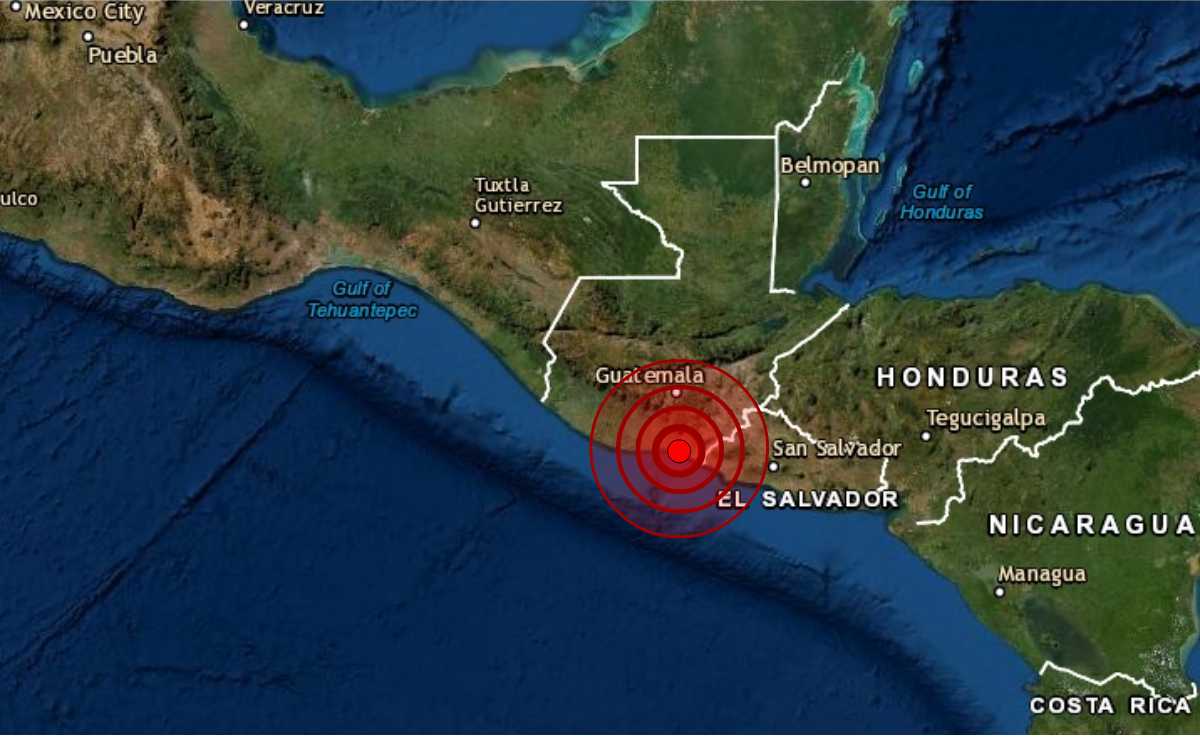 Sismo en Guatemala y el Salvador
