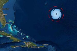 Tormenta Epsilon en el Caribe