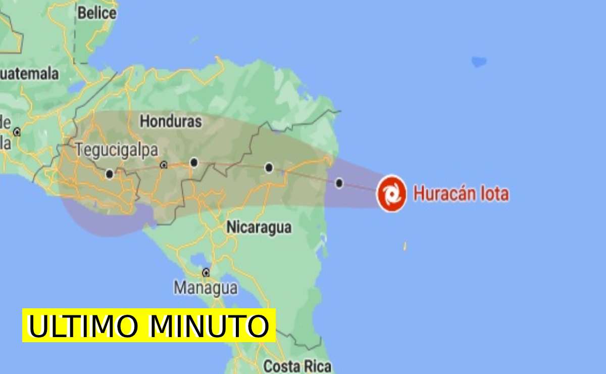 Huracán Iota se convierte en categoría 5