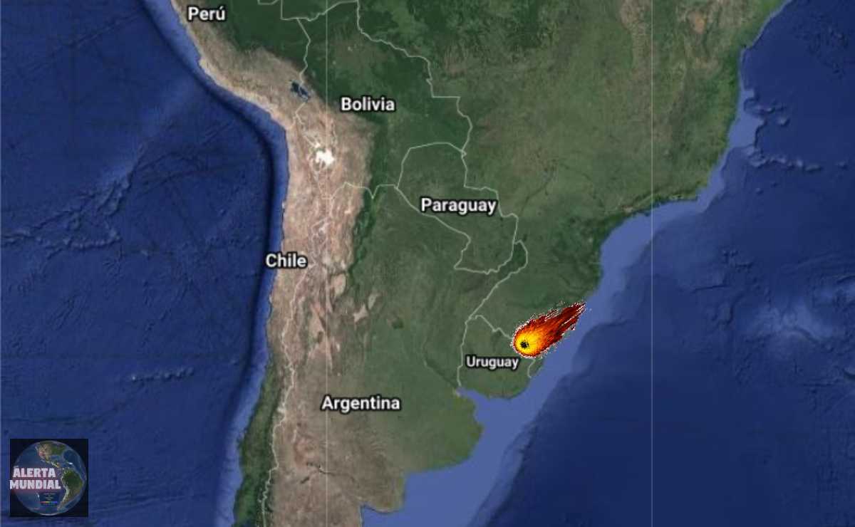 Meteorito explota cerca de la frontera de Brasil con Uruguay