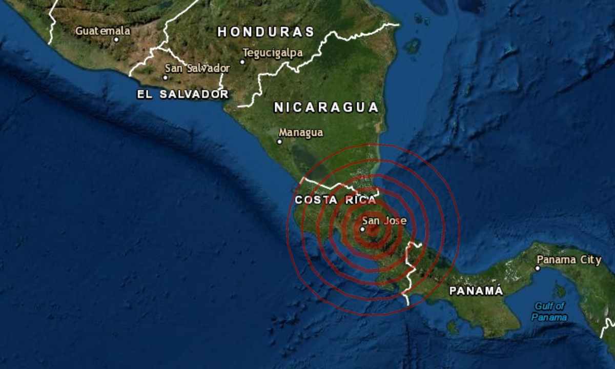 Sismo en San José de Costa Rica