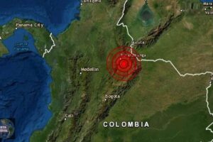 Sismo en Bucaramanga de Colombia