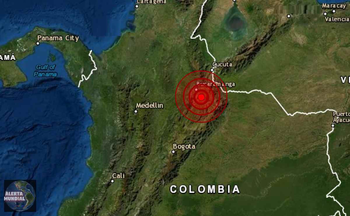 Sismo en Bucaramanga de Colombia