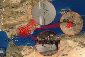 3 fuertes sismos seguido de 17 replicas estremece Granada en una hora..
