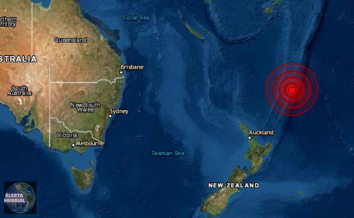 Sismo de magnitud 6.2 en la Isla Kermadec