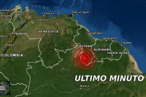 Sismo en Guyana