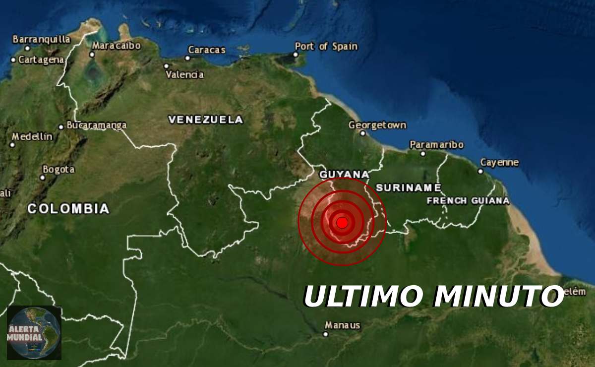 Sismo en Guyana