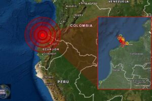 Un 'enjambre de sismos en curso' esta golpeando la provincia de Esmeraldas en Ecuador