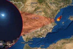 Siguen cayendo meteoritos enormes esta vez en España