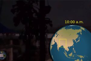 Bajo las tinieblas El día se oscurece repentinamente como la medianoche en Nepal