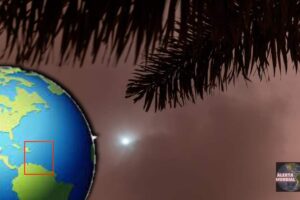 El día se convierte en noche ciudad de Barbados bajo las tinieblas en plena mañana