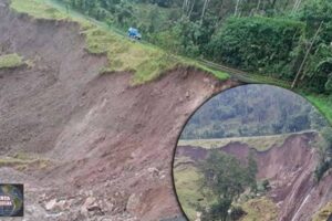 Se abre la tierra Una falla geológica esta destruyendo parte de una carretera en Costa Rica