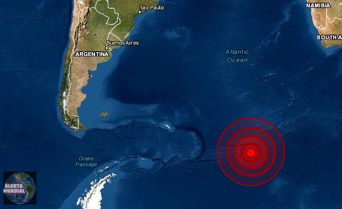 Sismo de magnitud 6.5 Islas Sandwich del Sur