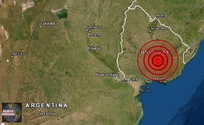 Un sismo extremadamente raro golpea Uruguay