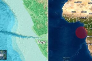Enorme avalancha submarina de dos días envió lodo a 1.000 km al océano en África