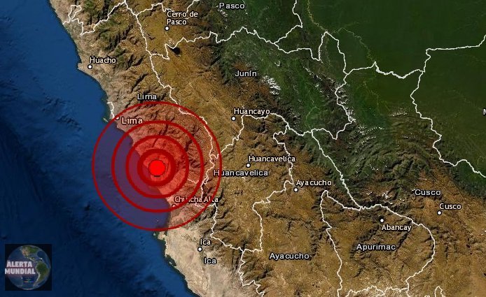 Potente sismo estremece Lima, Perú