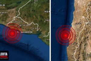 Dos fuertes sismos ruidosos golpea Chile y el Salvador en lapso de 6 minutos..