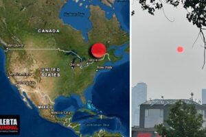 El sol y la Luna se vuelven rojo como la sangre en Canadá (VIDEOS)