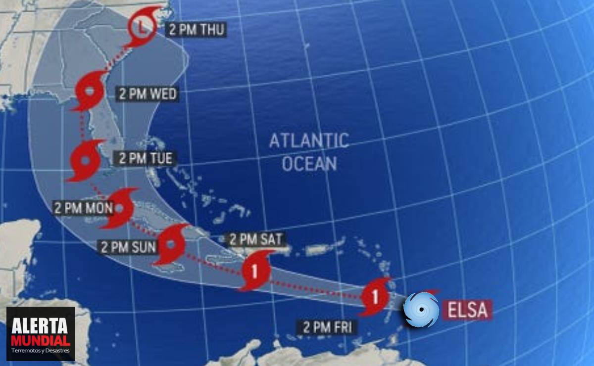 Elsa se convirtió en el primer huracán y se estrelló contra Barbados en su camino hacia el Caribe