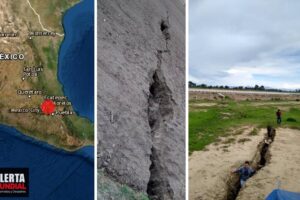 México sigue partiéndose Aparecen enormes grietas en San Salvador Atenco (FOTOS)