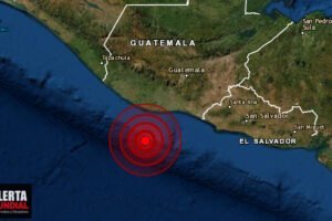 Un fuerte sismo se localiza en las costas de Escuintla, Guatemala