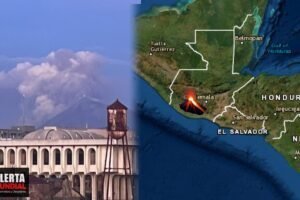 El volcán de fuego mas activo de Centroamérica entra en erupción