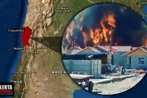 Un enorme incendio forestal esta golpeando la comuna de Ovalle, Chile (VIDEOS)