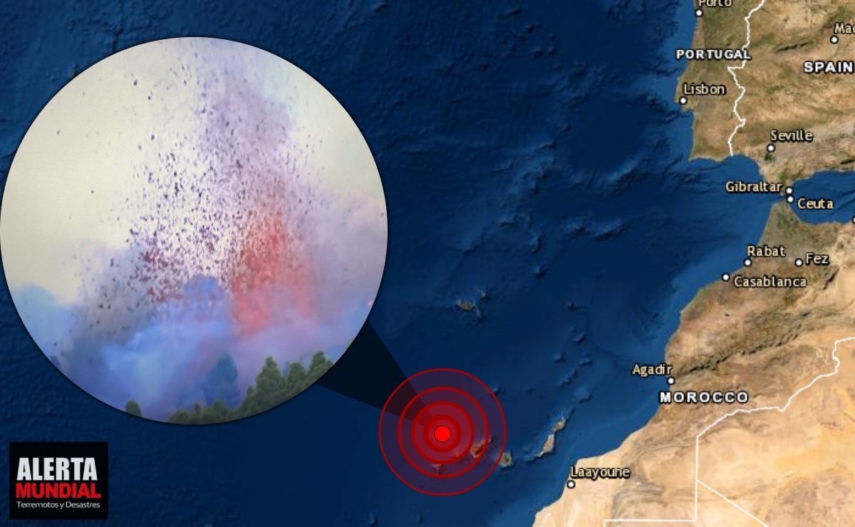 Volcán entra en erupción tras miles de sismos en la isla española de La Palma