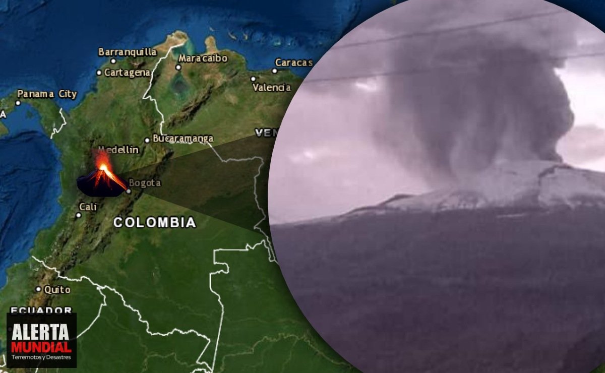 Colombia en alerta por aumento de la actividad sísmica y emisión de ceniza del volcán Nevado del Ruiz