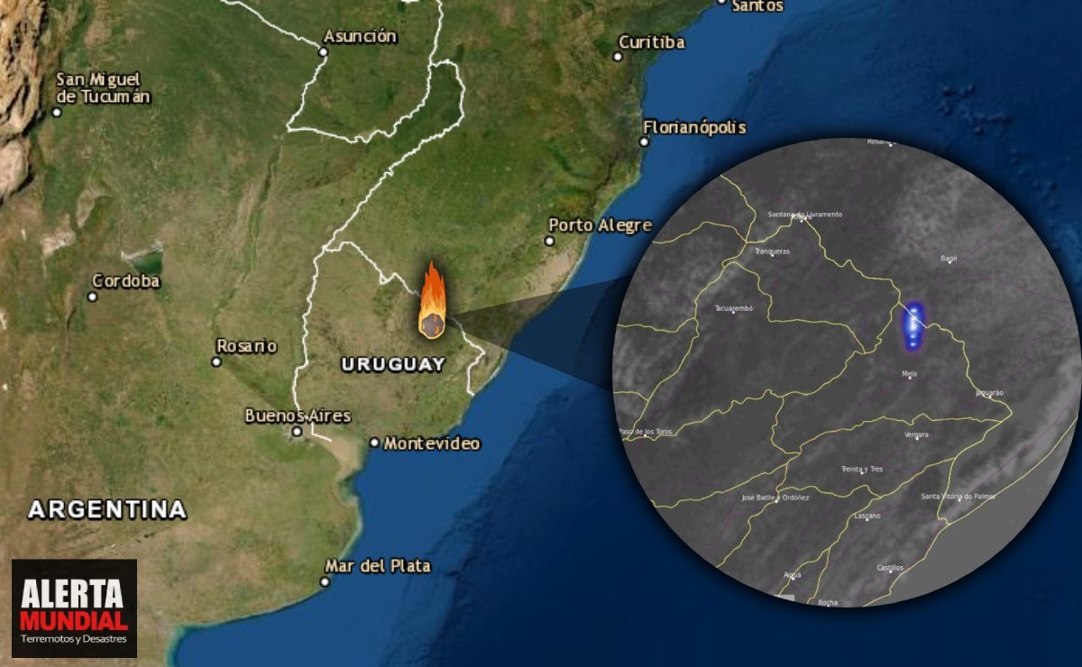 Un fuerte sonido misterioso sacude puertas y ventas en la frontera entre Vichadero, Uruguay y Brasil