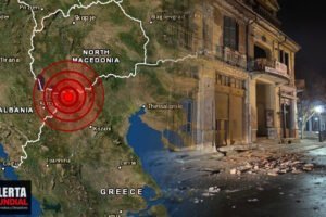Un potente sismo causa destrozos en Florina, Grecia