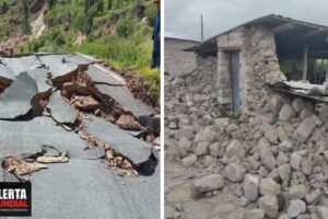Al menos 120 casas dañadas como carreteras agrietadas tras Fuerte sismo en Arequipa, Perú