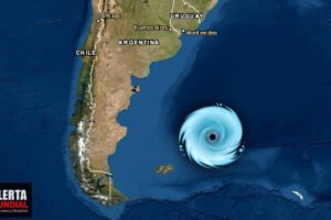 Ciclón intenso en el Atlántico sur llama la atención de expertos internacionales