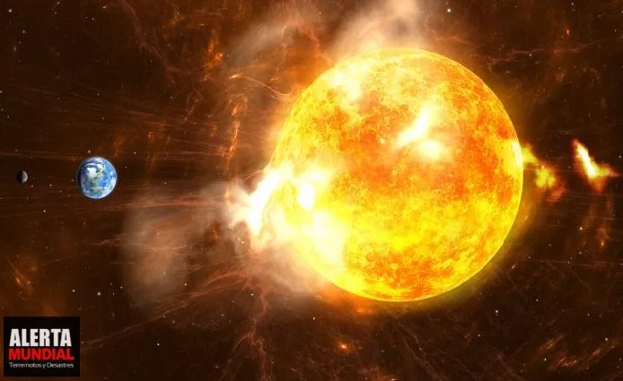Tormenta solar masiva golpeará la Tierra mañana mientras el sol entra en erupción con furia