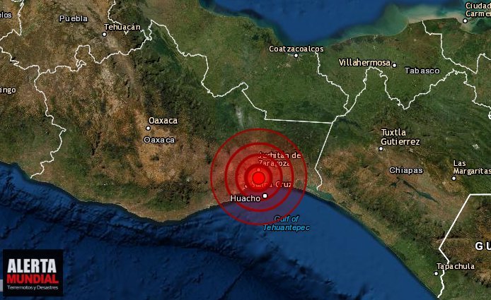 Sismo fuerte se registra en la ciudad de Oaxaca, México ¿Lo sentiste