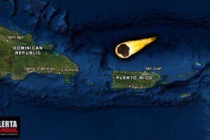 Un enorme meteoro esporádico se observa sobre todo Puerto Rico