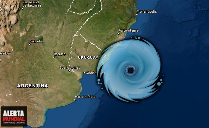Un ciclón con características similares a las de un huracán amenaza Sudamérica