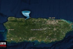 Un inusual tornado golpea, Arecibo, Puerto Rico dejando daños tras su paso