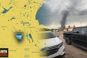El clima salvaje golpea a Canadá con tremendo Tornado