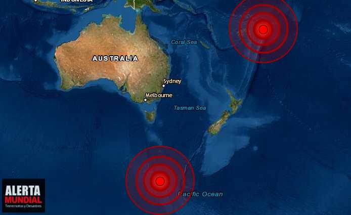 En un lapso de 10 minutos dos sismos de magnitud 6.2 y 6.4 sin alerta de tsunami se registra en la Isla Macquarie y Tonga