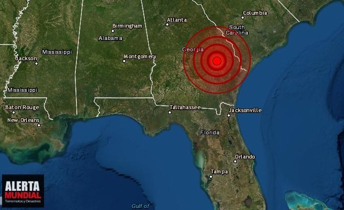 Sismo extraño golpea Georgia de los Estados Unidos