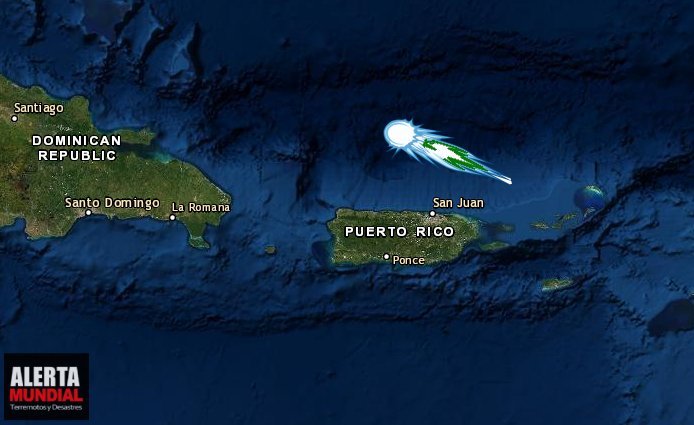 Enorme bola de fuego verdoso surca el cielo nocturno y fue visible en todo Puerto Rico