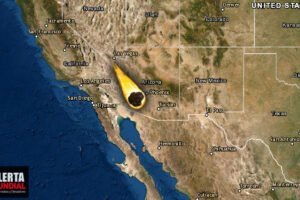 Reportan caída de enorme bola de fuego sobre Arizona y California desintegrándose sobre franja mexicana