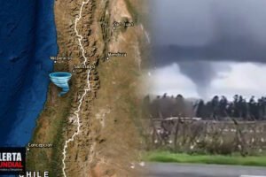 Supuesto inusual Tornado causa destrozos y cortes de energía en O’Higgins, Chile