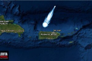 Una inmensa bola de fuego recorre el cielo de Puerto Rico convirtiendo la noche en día