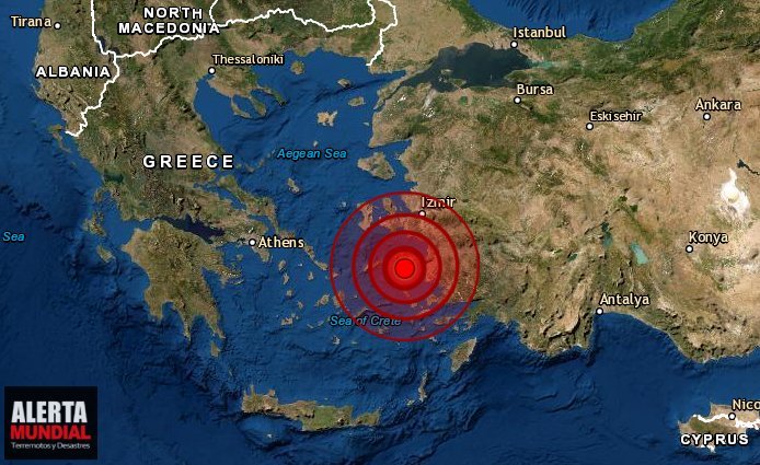Fuerte sismo estremece Grecia tan lejos como el oeste de Turquía